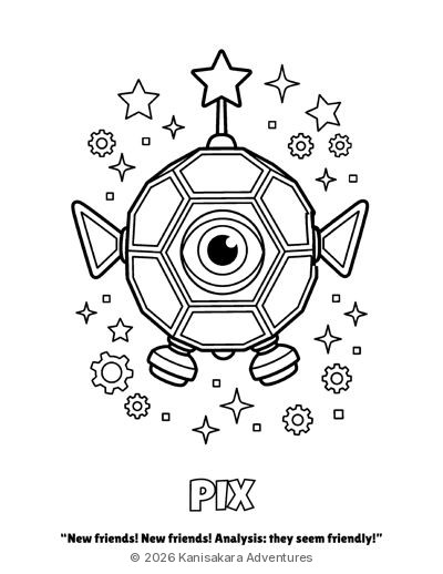 Pix coloring page